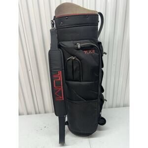 TUMI RARE GEN 4 Ballistic Nylon Golf Bag Black Deluxe 22186D4 VERY GOOD